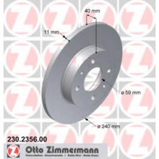 230.2356.00 ZIMMERMANN Тормозной диск