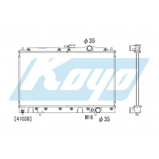 PA030176 KOYO P-tank corrugate-fin ass'y