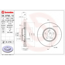 09.9790.10 BREMBO Тормозной диск