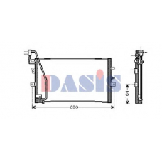 190008N AKS DASIS Конденсатор, кондиционер