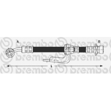 T 28 082 BREMBO Тормозной шланг