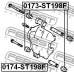 0173-ST198F FEBEST Пыльник, управление корпуса скобы тормоза