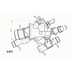 G.873.88 BEHR Термостат, охлаждающая жидкость