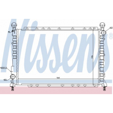 60034 NISSENS Радиатор, охлаждение двигателя