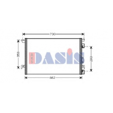 152009N AKS DASIS Конденсатор, кондиционер