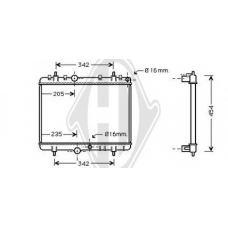 8407204 DIEDERICHS Радиатор, охлаждение двигателя