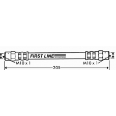 FBH7340 FIRST LINE Тормозной шланг