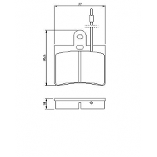 0 986 424 025 BOSCH Комплект тормозных колодок, дисковый тормоз