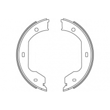 33901 SPIDAN Комплект тормозных колодок, стояночная тормозная с