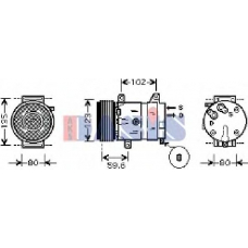 850232N AKS DASIS Компрессор, кондиционер