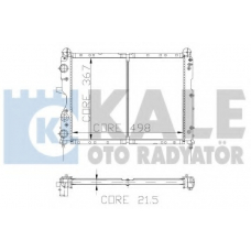 101798 KALE OTO RADYATOR Радиатор, охлаждение двигателя