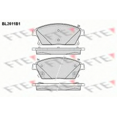 BL2611B1 FTE Комплект тормозных колодок, дисковый тормоз