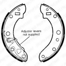 LS1206 DELPHI Комплект тормозных колодок