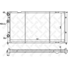 10-25072-SX STELLOX Радиатор, охлаждение двигателя