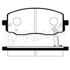 IBD-1K12 IPS Parts Комплект тормозных колодок, дисковый тормоз