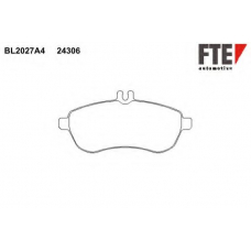 BL2027A4 FTE Комплект тормозных колодок, дисковый тормоз