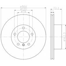 MDC2351 MINTEX Тормозной диск