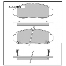 ADB3949 Allied Nippon Тормозные колодки