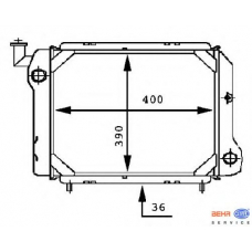 8MK 376 716-201 HELLA Радиатор, охлаждение двигателя