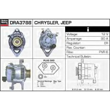 DRA3788 DELCO REMY Генератор