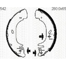 8100 16542 TRISCAN Комплект тормозных колодок