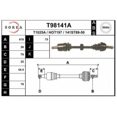 T98141A EAI Приводной вал