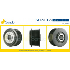 SCP90129.0 SANDO Ременный шкив, генератор