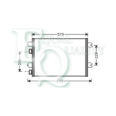 CO0258 EQUAL QUALITY Конденсатор, кондиционер