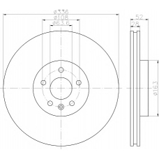 8DD 355 119-131 HELLA PAGID Тормозной диск