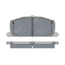 SP 118 SCT Комплект тормозных колодок, дисковый тормоз