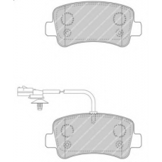 FVR4348 FERODO Комплект тормозных колодок, дисковый тормоз
