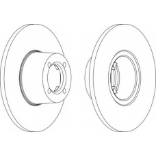 DDF013 FERODO Тормозной диск