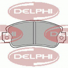 LP419 DELPHI Комплект тормозных колодок, дисковый тормоз