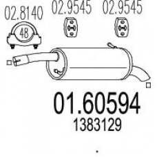 01.60594 MTS Глушитель выхлопных газов конечный