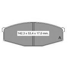 835250 Vema Комплект тормозных колодок, дисковый тормоз