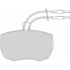 AVR143 ABEX Комплект тормозных колодок, дисковый тормоз