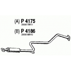 P4175 FENNO Средний глушитель выхлопных газов