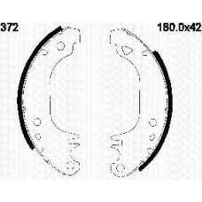 8100 10372 TRIDON Brake shoes