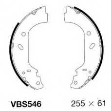 VBS546 MOTAQUIP Комплект тормозных колодок