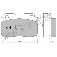 030.0 TRUSTING Комплект тормозных колодок, дисковый тормоз