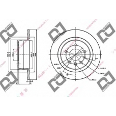 BD1770 DJ PARTS Тормозной диск