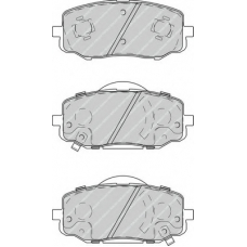 FDB4234 FERODO Комплект тормозных колодок, дисковый тормоз