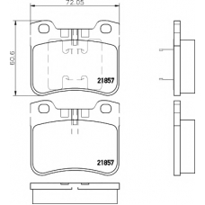 8DB 355 008-301 HELLA PAGID Комплект тормозных колодок, дисковый тормоз