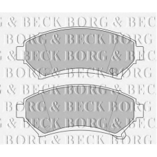 BBP1686 BORG & BECK Комплект тормозных колодок, дисковый тормоз