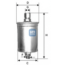 31.577.00 UFI Топливный фильтр