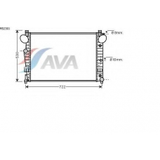 MS2301 AVA Радиатор, охлаждение двигателя