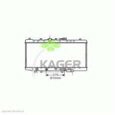 31-1392 KAGER Радиатор, охлаждение двигателя