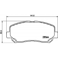 MDB3292 MINTEX Комплект тормозных колодок, дисковый тормоз