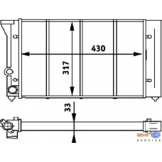 8MK 376 715-011 HELLA Радиатор, охлаждение двигателя