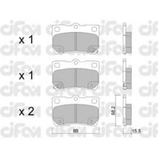 822-761-0 CIFAM Комплект тормозных колодок, дисковый тормоз